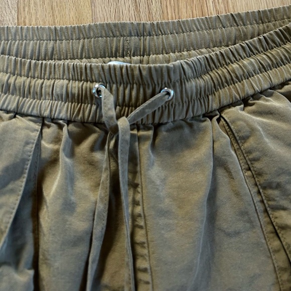 REISS isador drawstring short pull on tencel khaki safari size 6 US - Picture 8 of 12